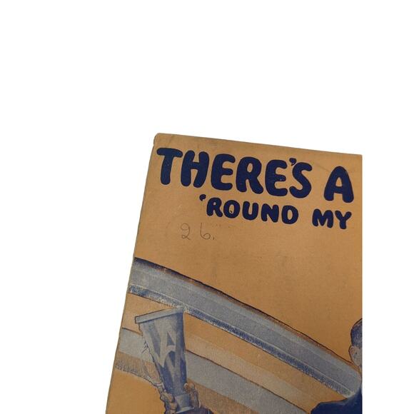 1928 Theres A Rainbow Round My Shoulder Piano Sheet Music Al Jolson - Picture 11 of 11